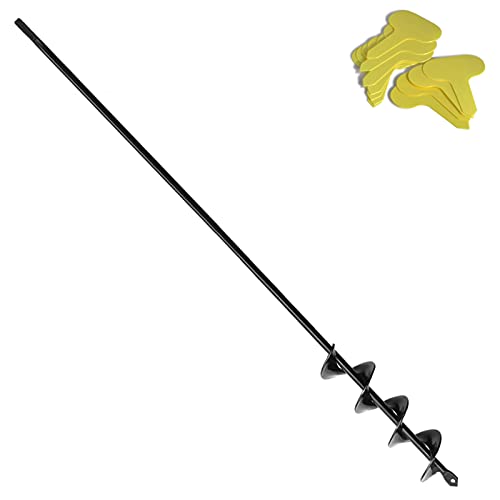 Garten Spiralbohrer Ø50mm Länge600mm,Erdbohrer für Bohrmaschine,Pflanzbohrer,Garten Bohrer, für Akkuschrauber,Bodenbohrer Blume Pflanzgefäße Schnecke zum Löcher graben