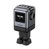 UGREEN UNO USB C Ladegerät 100W GaN Netzteil 4-Port Schnellladegerät LED Display Robot Charger kompatibel mit MacBook Pro/Air, iPad, iPhone 16 Pro Max, 15 Pro, Galaxy S24 Ultra, Steam Deck (Schwarz)