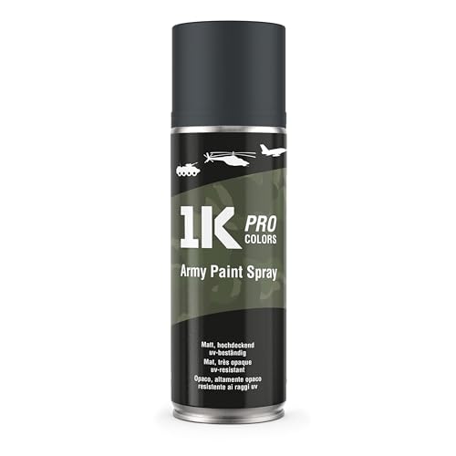 Militär-Farbspray Army 1K PRO – 400ml Spraydose matt, Militärfarbe, UV und wetterfest, schnelltrocknend, DIY Projekt