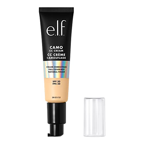 e.l.f. Camo CC Cream | Color Correcting Full Coverage Foundation mit LSF 30 | Fair 140 W | 30 g