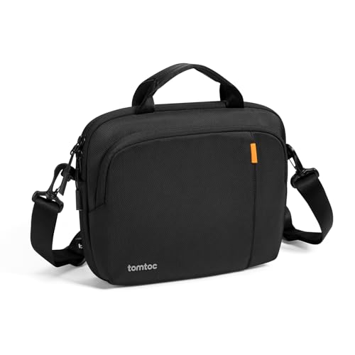 tomtoc 360° Tablet Tasche für 13 Zoll iPad Pro M4 2024 OLED, 13 Zoll iPad Air M2 2024, 12,9 Zoll iPad Pro M2&M1, Wasserabweisend Umhängetasche Schultertasche mit Griff, Passt Magic/Smart Keyboard