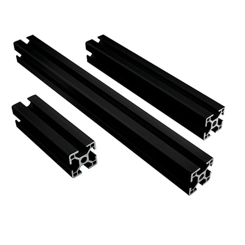 ALU Profil Aluprofil 30x30mm Nut 8 Aluminium Systemprofil Typ I schwarz 700mm