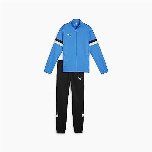 PUMA Jungen Teamrise Tracksuit Jr Trainingsanzug, Ignite Blue Black, 116