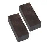 RANRAO Holzblock aus Ebenholz, blanko, Bastelmaterial für selbstgemachte Griffschnitzerei, Musik, schwarzes Ebenholz, blanko, DIY-Material, Musikinstrumente, Werkzeuge (2 Stück), Wie abgebildet, 2PCS