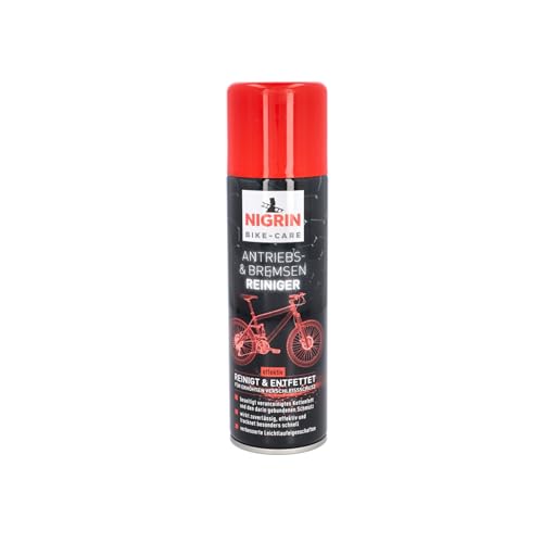 NIGRIN BIKE-CARE Fahrrad Kettenreiniger, 300 ml Sprühdose, Fahrradkette reinigen, entfettet Fahrradketten