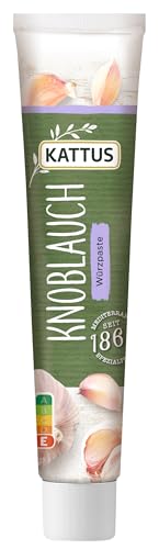 Kattus - Knoblauchpaste | Würzpaste für frischen Knoblauchgeschmack aus der Tube | 70 g in der wiederverschließbaren Tube