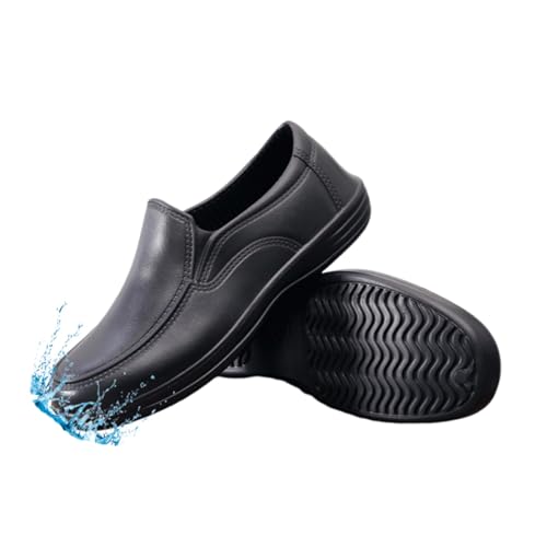 Wygwlg Kochschuhe Für Herren, Herrenschuhe Wasserdicht Ölbeständig rutschfest Für Gastronomie Küche Koch Restaurant, Langlebige Ideale Atmungsaktive Arbeits Und Küchen-Sneaker, Für Garten(42 EU)