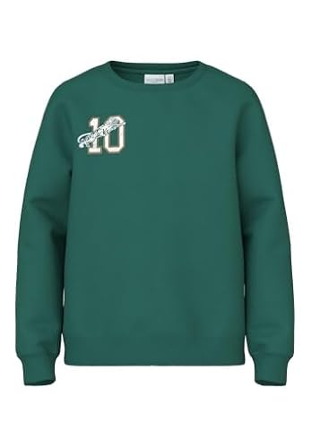 NAME IT Jungen Nkmvasha Ls Unb Sweatshirt, Antique Green/Print:10, 122-128 EU