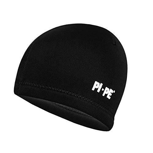PI-PE Neopren-Haube Tauchhaube Haube 3 mm Surfen Schwimmen Triathlon Neoprenanzug Kopfhaube Herren Damen Warm, schwarz, M