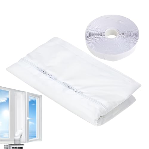 Générique Sealing Kit, Window Vent Kits, 20,4/17,6/5,8 Zoll, Hot Air Stop Barriere, wasserfester Staubschutz für Basis, Patio und Tumble Dryer Cooling Efficiency, Weiß