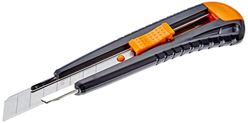 Fiskars Cuttermesser mit Metallführung, 18 mm, Orange/Schwarz, 1003749