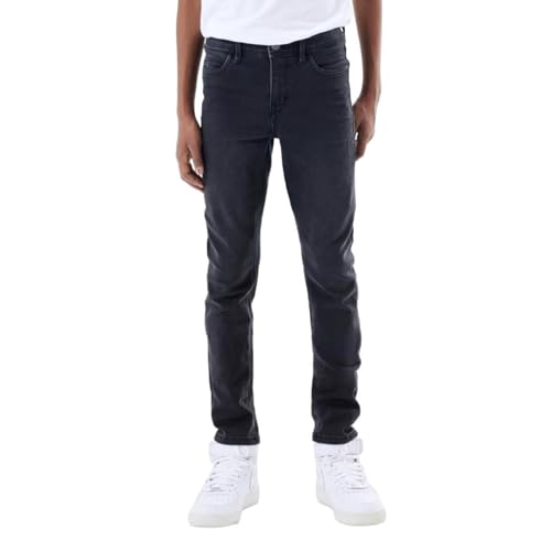 NAME IT Mädchen Nkmsilas Dnmtax Noos Pant Hose, Black Denim, 122 EU