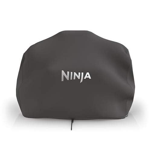 Ninja Woodfire XL Grillabdeckung, offizielles Ninja-Zubehör, kompatibel mit Ninja Woodfire XL BBQ Grill OG850/OG901, wetterfest, lichtbeständig, mit Kordelzug, Schwarz XSKOGXLCVREU