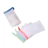 FRCOLOR 5St Seifenbeutel seifensack seifensäckchen Seifenaufbewahrung seifen sack soap bag Halter für Seifengitter Peelingbeutel mit Seife Badezubehör Peeling-Mesh-Seifenschoner Blasennetz