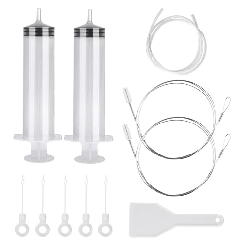 11 STK Kühlschrank Abflussloch Reinigungsset, Kühlschrank Abfluss reinigungsbürste, Kühlschrankreiniger Kühlschrank Reinigungsbürste, Rohrreinigungsspiralbürste Entferner für Kühlschranks Küche