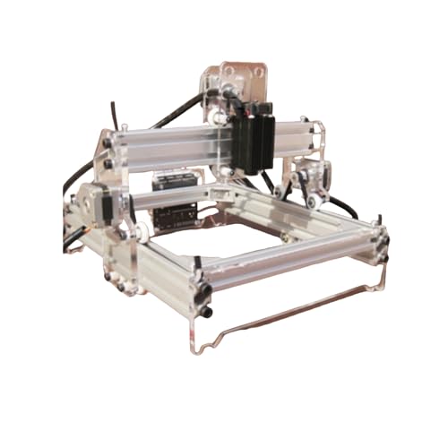 Konfiur 50W Laser Graviermaschine, DIY CNC Plottermaschine Mini Schneidemaschine Graviermaschine Laser Cutter Stickmaschine, für Holz Metall DIY Handgefertigt, Große Gravurfläche 31x26x23cm