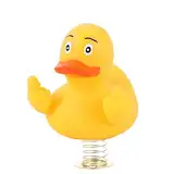 XIWJLWO Lustige Gummiente als Autodekoration, süßes Requisit für das Armaturenbrett, 9 cm gelbe Ente, für Auto, Schreibtisch, Zuhause, lustiges Geschenk