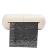 Zunishaone Distributor von Müllsäcken - Wandstütze für Taschenrollen, praktischer und kompakter Händler, Aufbewahrungsbox für Plastiktüten, Küchenorganisator, Haken, einfach zu bedienen