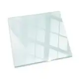 Glasplatte für Kaminofen 50x50 cm Elegante Klarglas Kaminbodenplatte Quadratisch Hartglas Sicherheitsglas Glasbodenplatte Ofenglas Glasboden für Kamin Schutzplatte Hitzeschutz für Kamin Funken