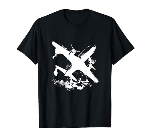 Flugzeug Grafik Flugunterricht T-Shirt
