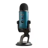 Blue Yeti USB-Mikrofon für Aufnahmen, Streaming, Gaming, Podcasting auf PC und Mac, Mikrofon für Laptop oder Computer, Blue VO!CE Effekte, Verstellbarer Ständer, Plug and Play - Turkisblau