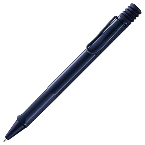 Lamy safari dark dusk Kugelschreiber - zeitlos klassicher Kuli mit ergonomischem Griff & robustem ASA-Kunststoff - inkl. Großraummine M 16 in Strichbreite M in schwarz