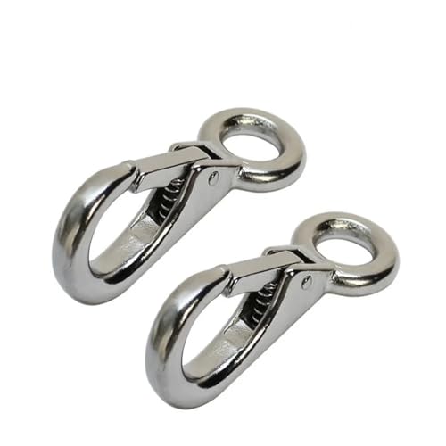 Karabinerhaken-Clips mit festem Auslöser aus Edelstahl 304, Rigging-Hardware, 53 mm, 72 mm, 83 mm, 100 mm, Karabinerhaken-Clip aus Edelstahl(2pcs,83mm)