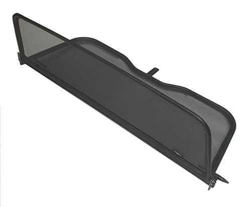 GermanTuningParts Windschott für Volkswagen New Beetle Cabriolet 2003-2012 - Klappbar - mit Schnellverschluss – Schwarz | Windabweiser | Windblocker | Wind Deflector