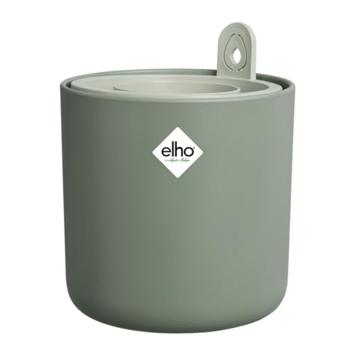 elho Amazing Avocado Pot 12 - Blumentopf für Züchten Und Ernten - Anzuchttöpfe aus 100% recyceltem Plastik - Ø 12.0 x H 12.1 cm - Grün/Laubgrün