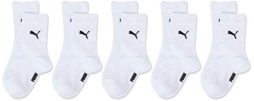 PUMA Unisex Kinder Classic Socken, Weiß, 35-38 EU