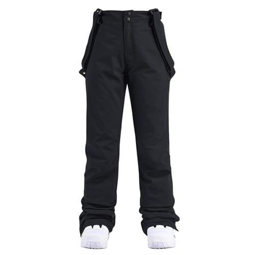 AHAKLO Skihose Damen Wasserdicht Latzhosen Für Herren Hosenträger Skihose Damen Snowboardhose Herren Schneehose Damen Winter Ski Hosen Für Frauen Baggy Ski Pants Skihose Damen Mit Träger