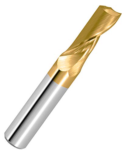 Corintian VHM Alufräser TiN beschichtet Einschneidig Spiegelschliff Kurz - Ø 4mm, für Aluminium und Kunststoff