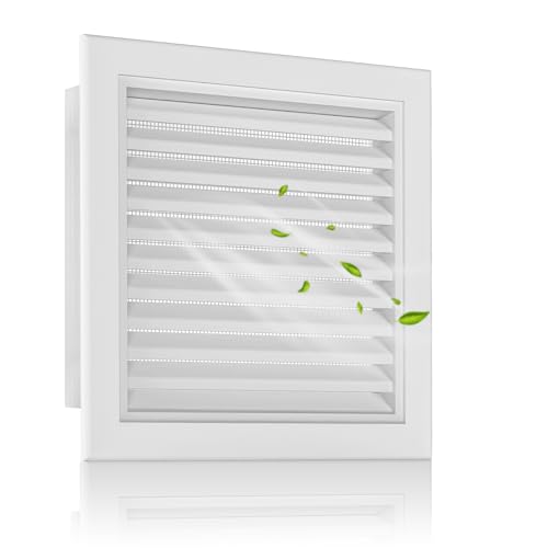 Zepoty Überstreichbare Giebelbelüftung mit Sichtfenster, Schuppenentlüftung für verbesserte Luftzirkulation und Wärmeableitung, verhindert Kondensation, ideal für Wand, Dachboden und Versandbehälter,