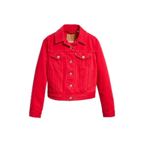 Levi's Damen Original Trucker Script Red Trucker S