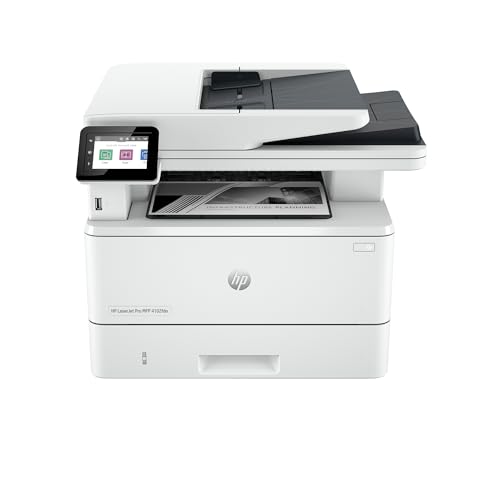 HP LaserJet Pro MFP 4102fdn Multifunktions-Laserdrucker, Fax, Automatischer beidseitiger Druck, Hohe Druckgeschwindigkeit, Bis zu 80.000 Seiten pro Monat, HP Wolf Pro Security