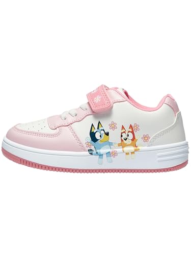 BlueY Schuhe, Bingo Sneaker Kinder, Süße Turnschuhe Mädchen, Bingo Mädchen Sneaker, Weiß 28