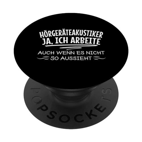 Hörgeräteakustiker Hörgeräteanpassung Audiologie PopSockets mit austauschbarem PopGrip
