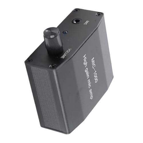 Mikrofonverstärker Mic Audio Amp High Gain 1000-fache Verstärkung Zubehörset Kit Mikrofonverstärker Stereo Switch Box 3,5-mm-Schnittstelle