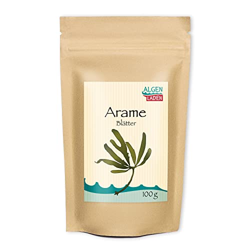 ALGENLADEN Arame Blätter - 100g | Algen aus Japan | Rohkost | Vegan | Low-Carb | asiatisch kochen