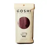 GOSHI Peeling-Duschtuch – reißfester Peeling-Waschlappen für alle Hauttypen – Ziegelrot – hergestellt in Japan