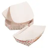 COSMEVIVI 20 Stück Kraftpapier Versandbox Hot Dogs Hülle Papier Sushi Tablett Lebensmittelbehälter Snack Verpackungsbehälter Sushi Behälter Hot Dog Tabletts Papier Snack Halter