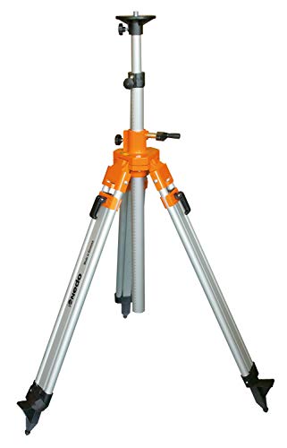 NEDO® mittelschweres Kurbelstativ - Nutzhöhe von 0,80m bis 2,76m - für Rotationslaser und Messgeräte