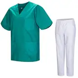 MISEMIYA - Unisex-Schrubb-Set - Medizinische Uniform mit Oberteil und Hose 817-8312-BLANCO - X-Large, Grün