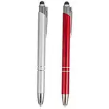 STOBOK Kugelschreiber Haushaltsgeräte 2 Stücke Leuchten Stift LED Touchscreen Stift Einziehbare Tablet Stifte Beleuchtete Spitze Stifte Metall Kugelschreiber Schreiben Versorgung