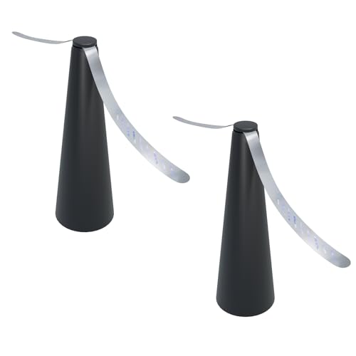 2X Fliegenwedler 8 x 25 cm Batteriebetrieben Fliegenvertreiber Fliegen Wespen Ventilator Propeller Tisch Wespenabwehr