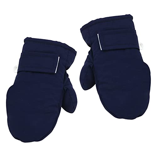 Baby Handschuhe Winter, Kinderhandschuhe 2/3/4 Jahre Mädchen Junge, Skihandschuhe Kinder Wasserdicht, Fäustlinge Fleece Fausthandschuhe Kinder, für Skifahren Radfahren Outdoor Warm Sport (S, Blau)