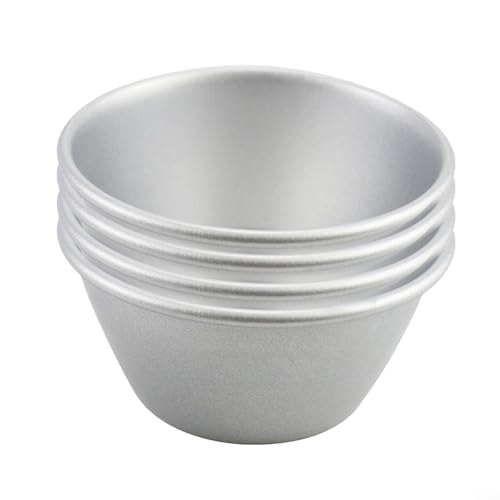 Antihaftbeschichtete Cupcake-Formen aus Metall, 4 Stück, für Pudding, Tortenherstellung und mehr in Ihrer Küche