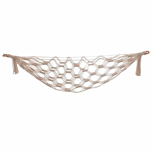 Ceolup Boho Kuscheltier-Hängematte Kuscheltier-Spielzeug-Aufbewahrungs-Hängematte Mit Makramee,Böhmische Gobelin-Wand-Aufbewahrungstasche Für Kinderzimmer, Schlafzimmer, Spielzimmer