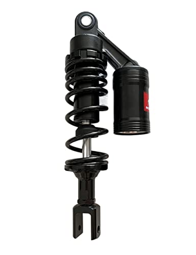 Motorrad StoßDäMpfer Universal 1 PCS 265mm 280mm Motorrad Luftstoßdämpfer Hinterradaufhängung StoßDäMpfer(280mm Black Fork)