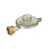 CFH Gasdruckregler 50 mbar DR 117 - Druckregler Gasflasche für Gasgrills, Campingkocher und -heizgeräte und Heizstrahler, Eingang G.12 und Ausgang H.4 1/4" gemäß EN 16129, Durchfluss 1,5 kg/h